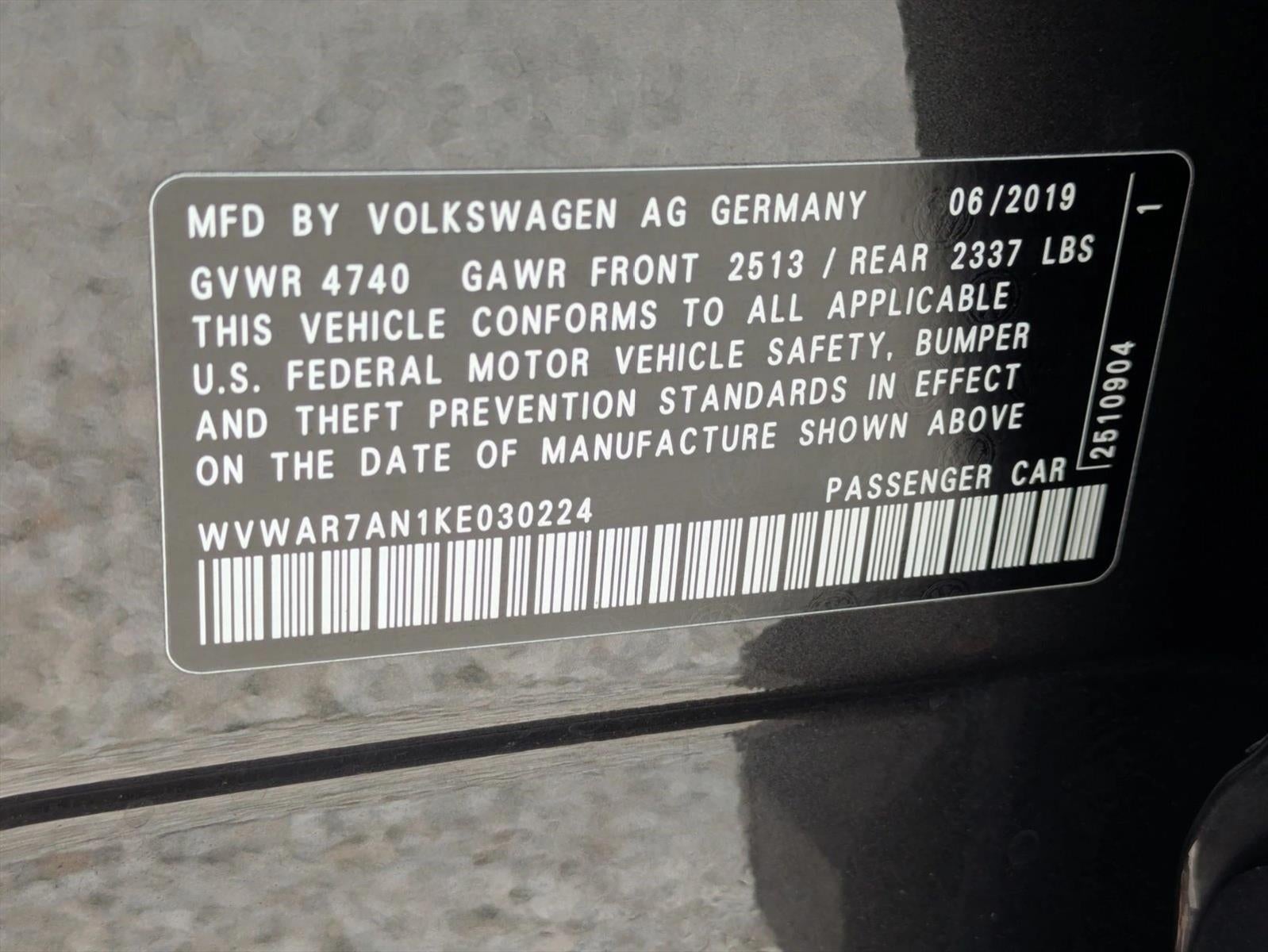 2019 Volkswagen Arteon SE FWD