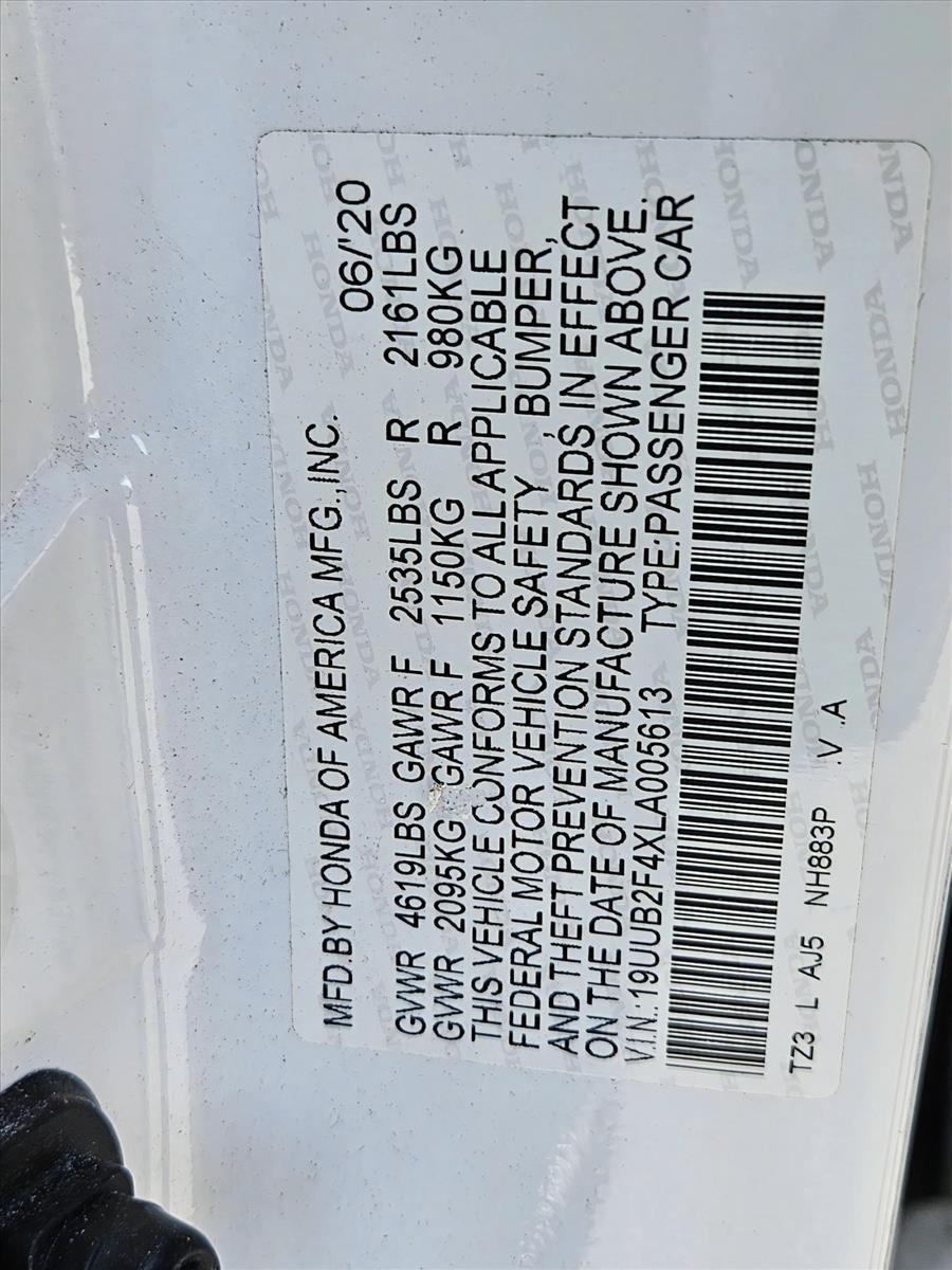 2020 Acura TLX 3.5L FWD w/Technology Pkg