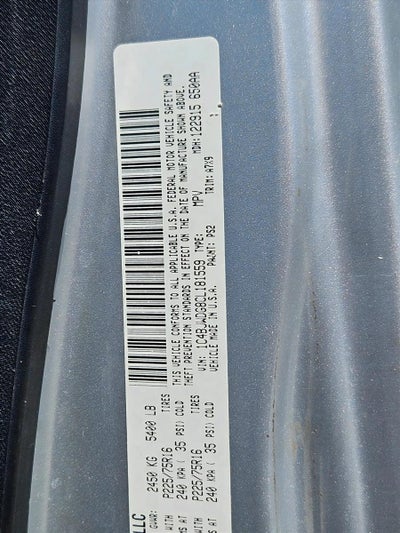 2012 Jeep Wrangler Unlimited 4WD 4dr Sport