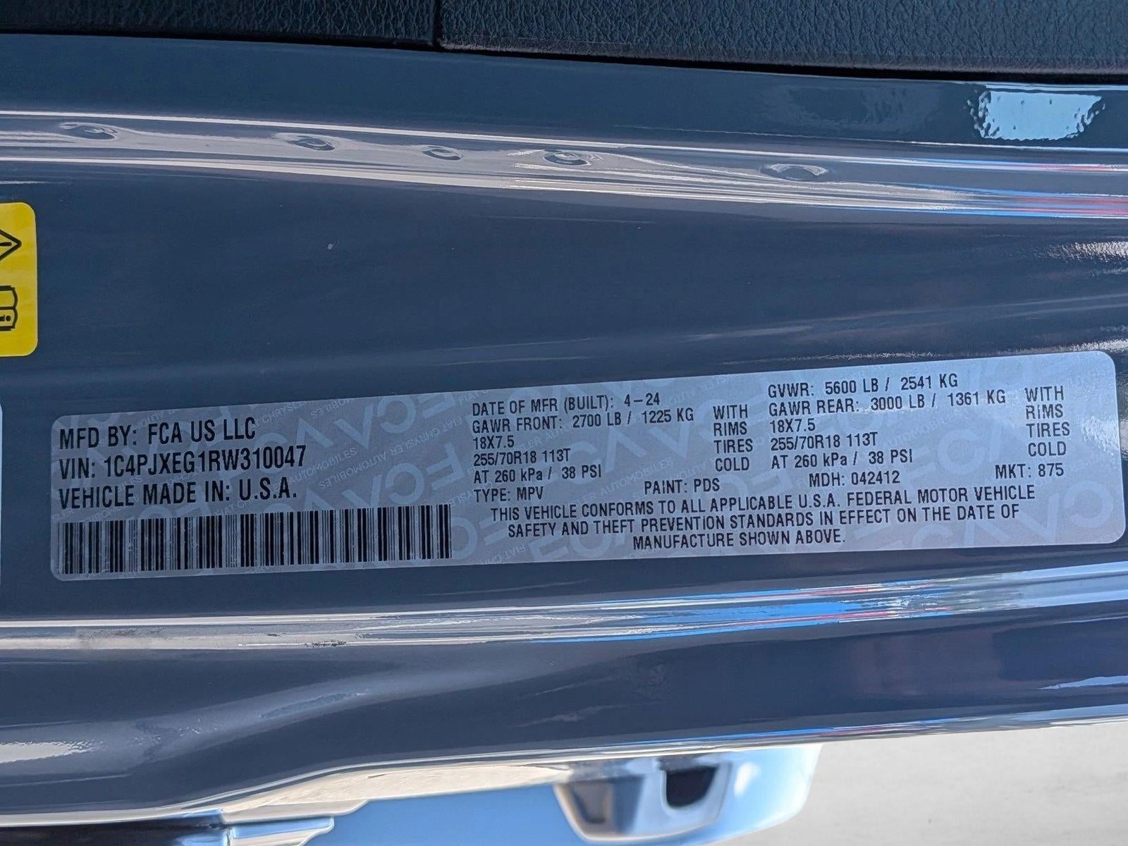 2024 Jeep Wrangler Sahara 4 Door 4x4