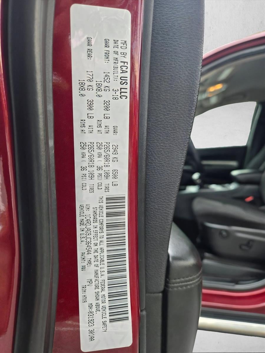 2018 Dodge Durango SXT AWD