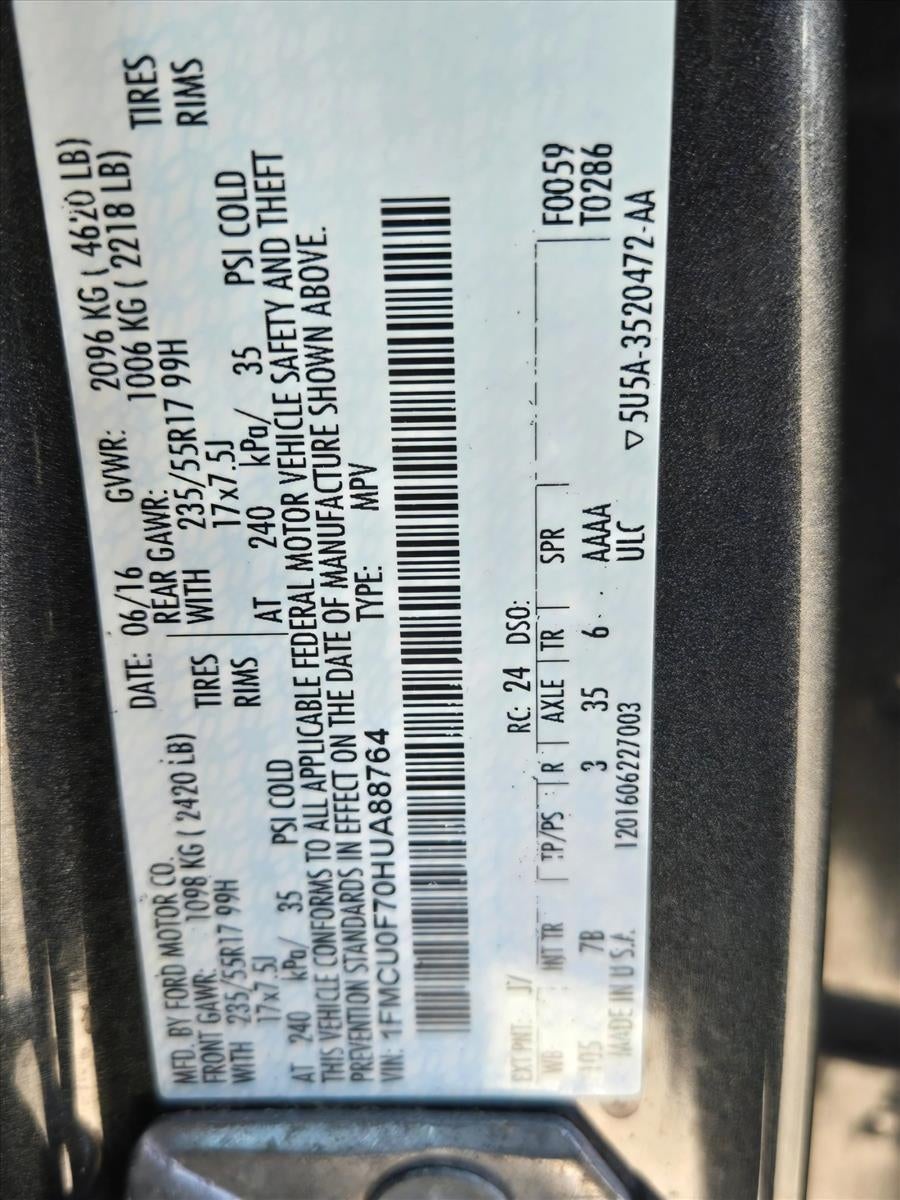 2017 Ford Escape S FWD