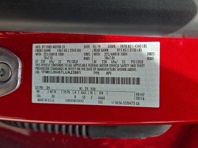 2020 Ford Escape SEL FWD