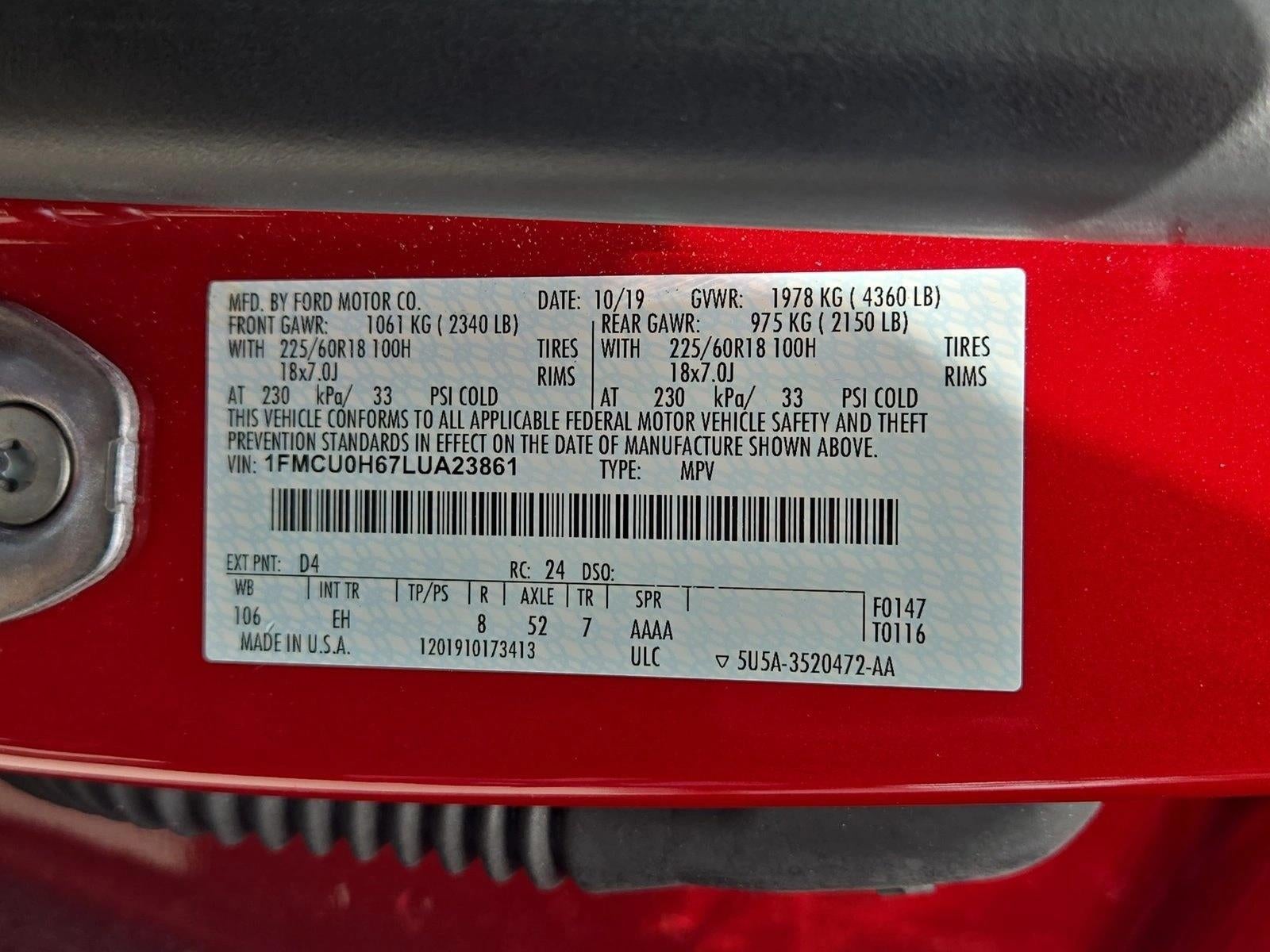 2020 Ford Escape SEL FWD