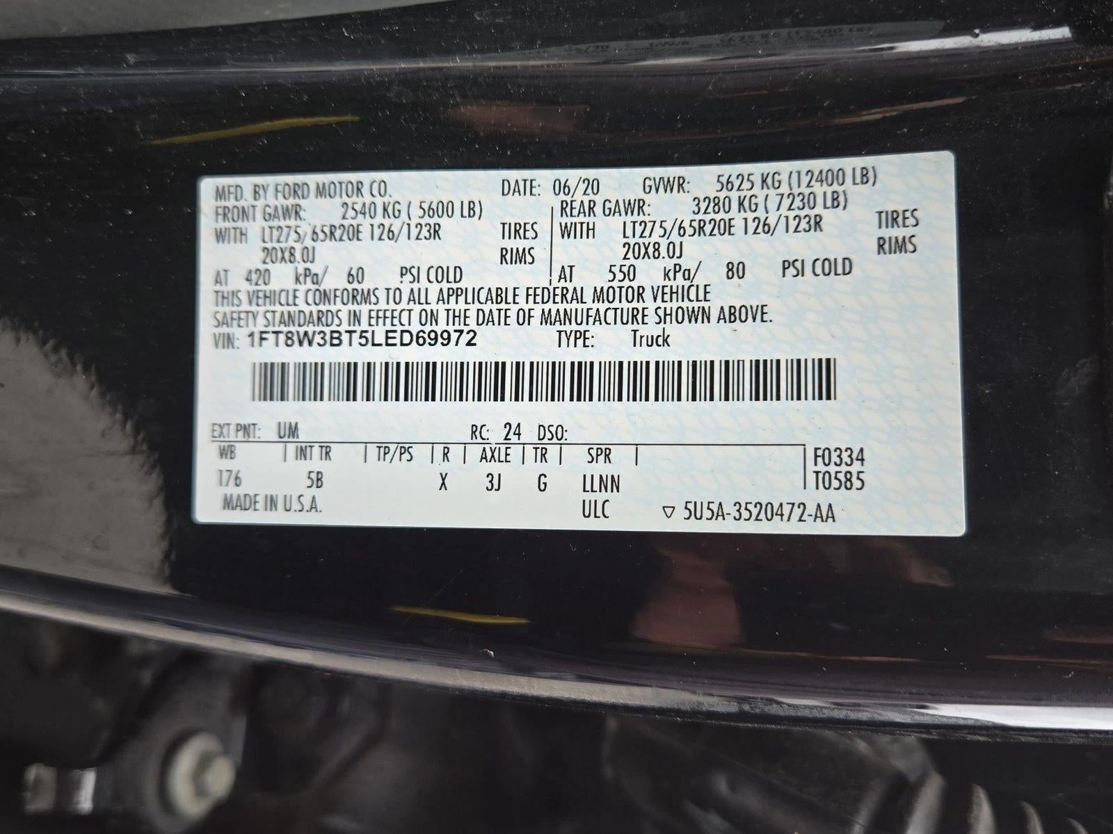 2020 Ford Super Duty F-350 SRW LARIAT 4WD Crew Cab 6.75' Box