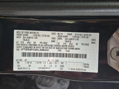 2019 Ford Ranger LARIAT 4WD SuperCrew 5' Box