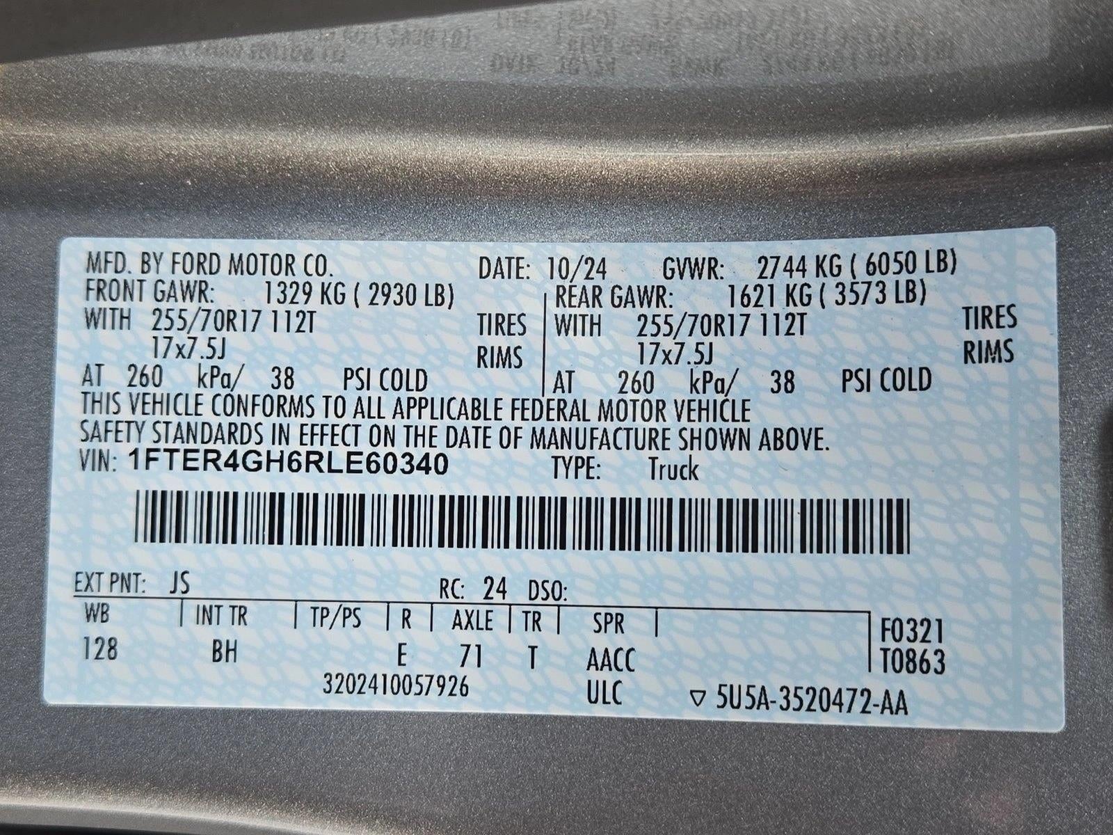 2024 Ford Ranger XLT 2WD SuperCrew 5' Box