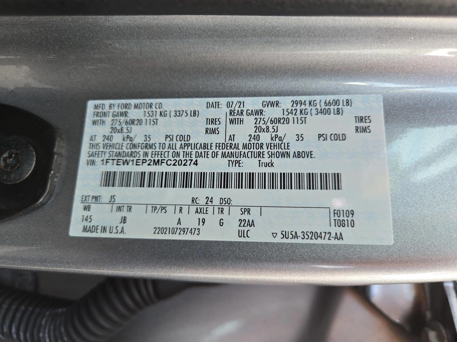 2021 Ford F-150 XL 4WD SuperCrew 5.5' Box