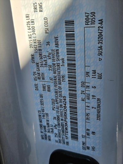 2024 Ford F-150 XLT 2WD SuperCrew 5.5' Box