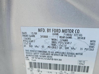 2010 Ford F-150 2WD SuperCrew 5-1/2 Ft Box XLT