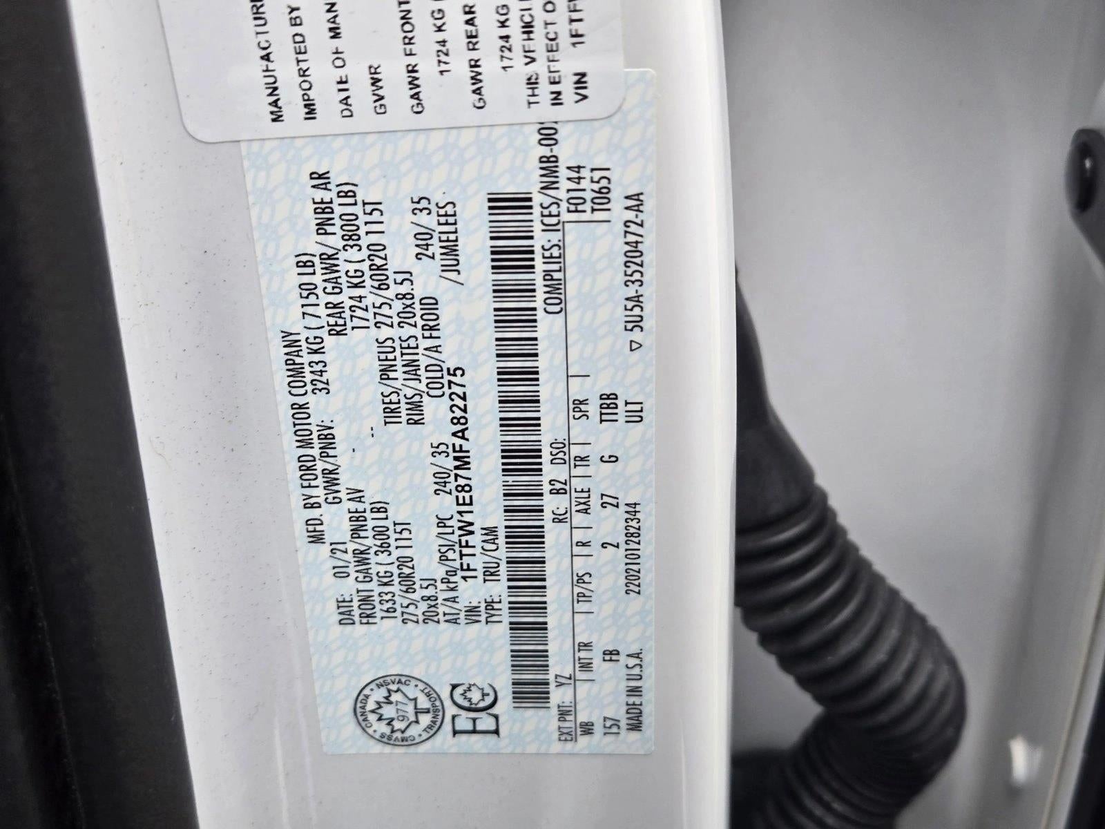 2021 Ford F-150 XLT 4WD SuperCrew 5.5' Box