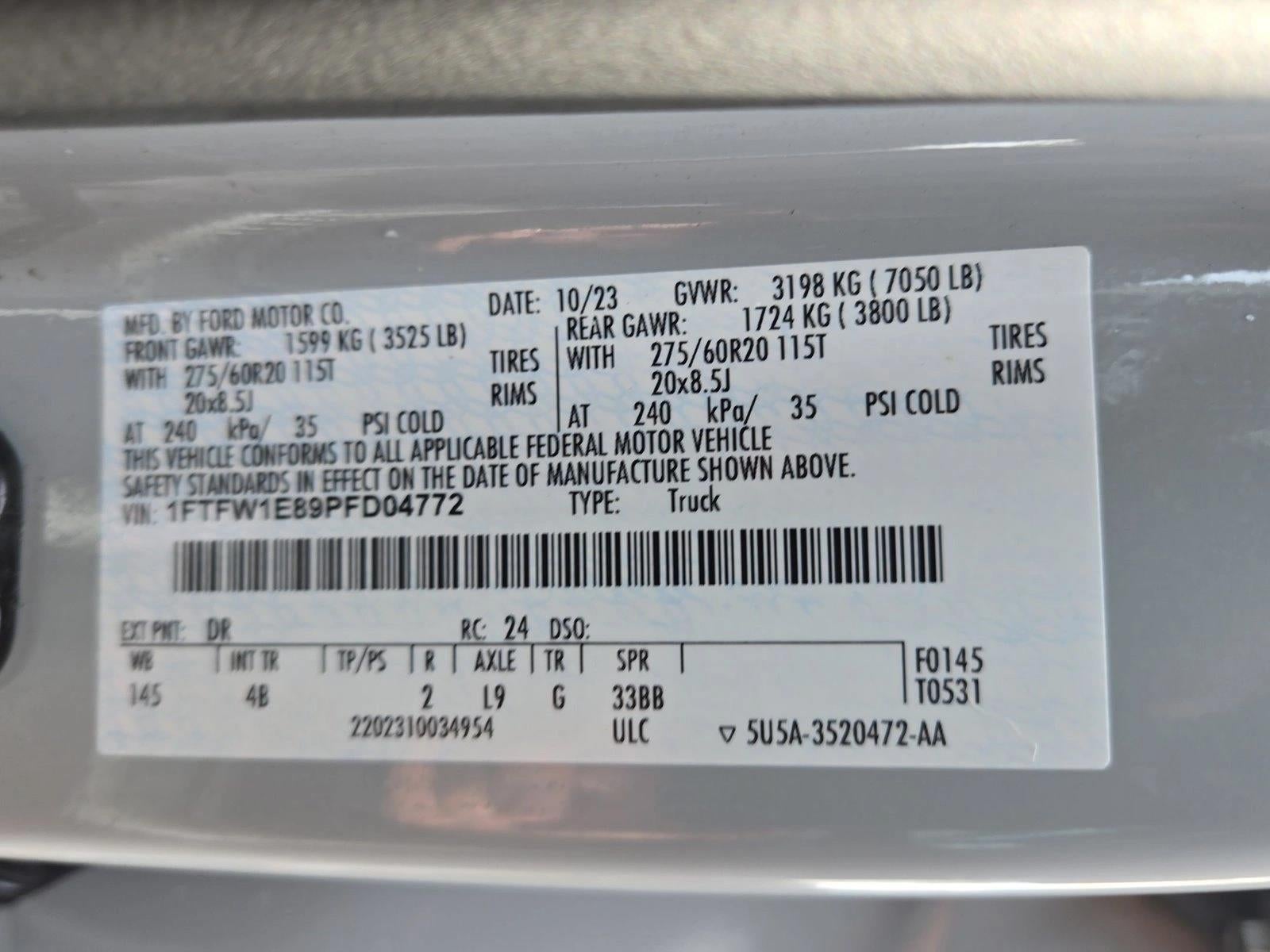 2023 Ford F-150 XLT 4WD SuperCrew 5.5' Box