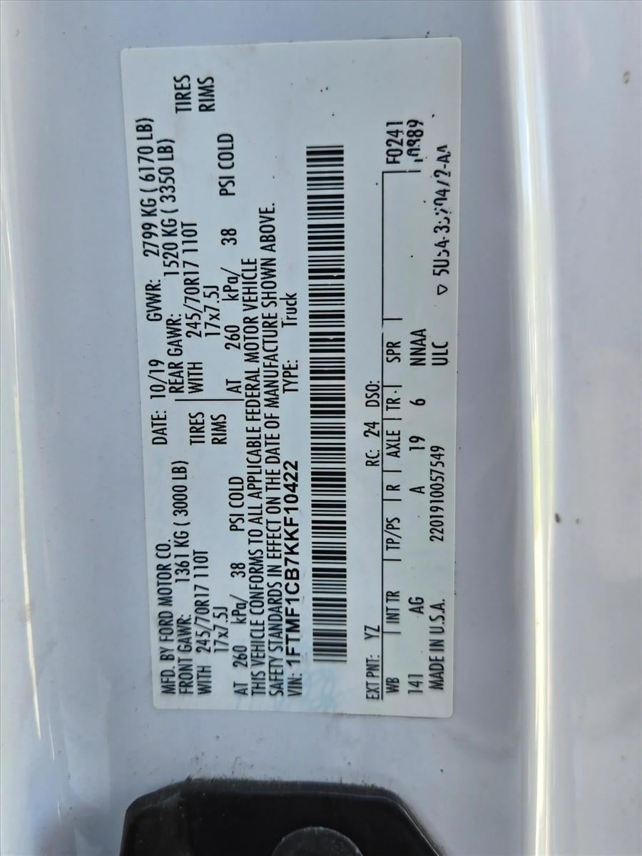 2019 Ford F-150 XL 2WD Reg Cab 6.5' Box