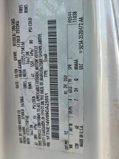 2009 Ford Econoline Cargo Van E-150 Commercial