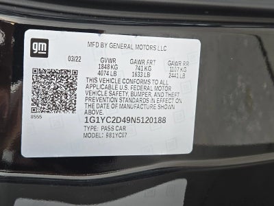 2022 Chevrolet Corvette Stingray Coupe 3LT