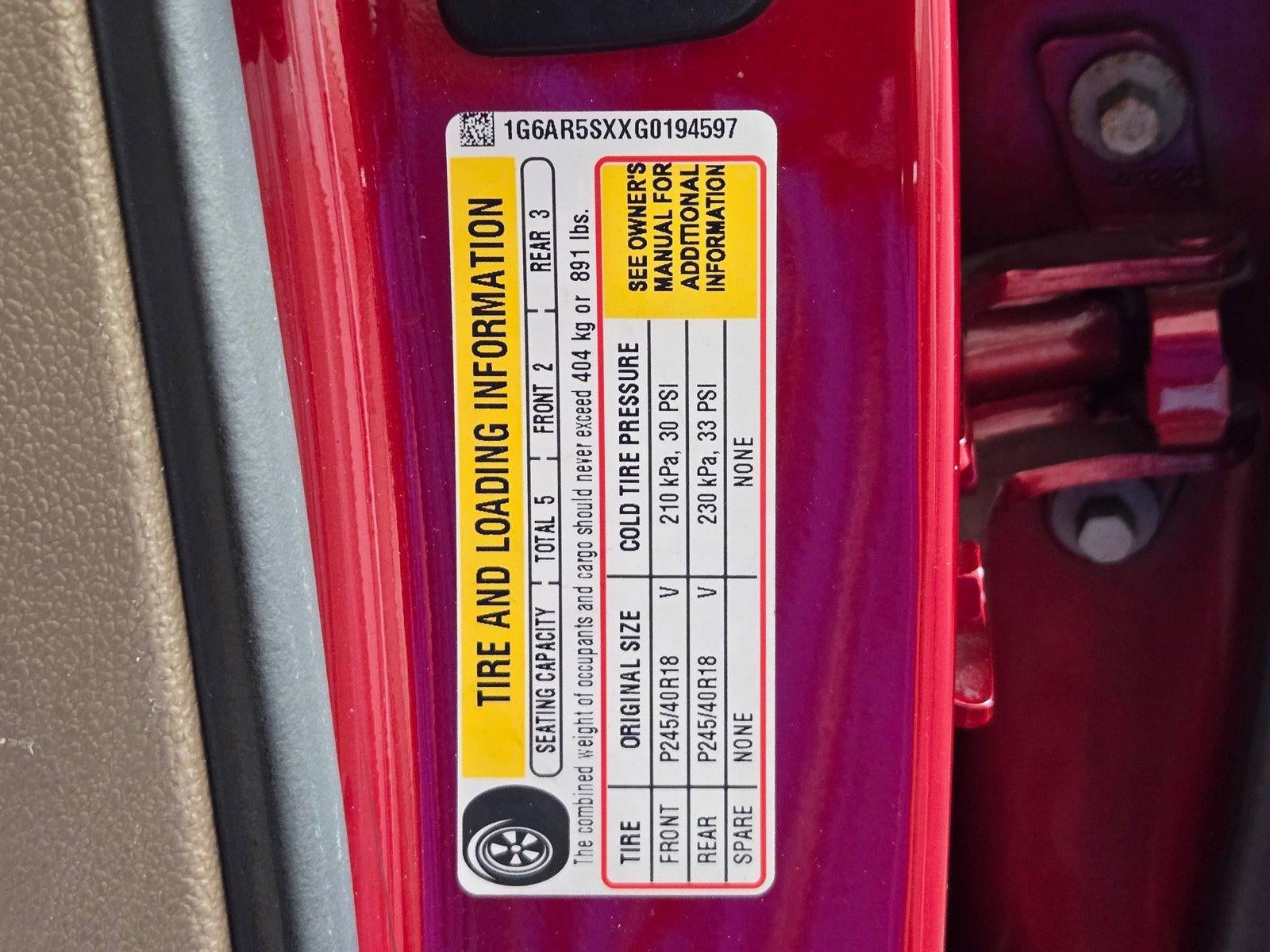 2016 Cadillac CTS Sedan 2.0L Turbo I4 RWD Luxury