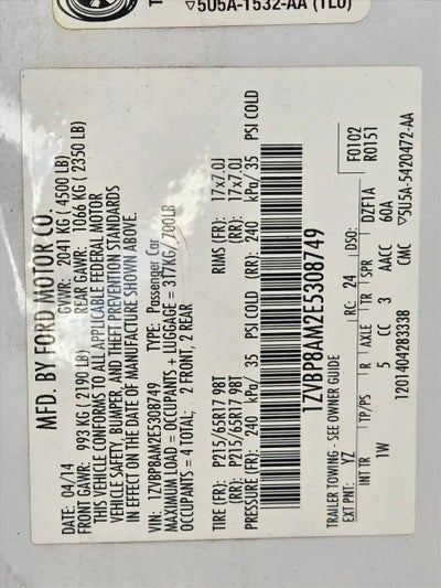 2014 Ford Mustang 2dr Cpe V6