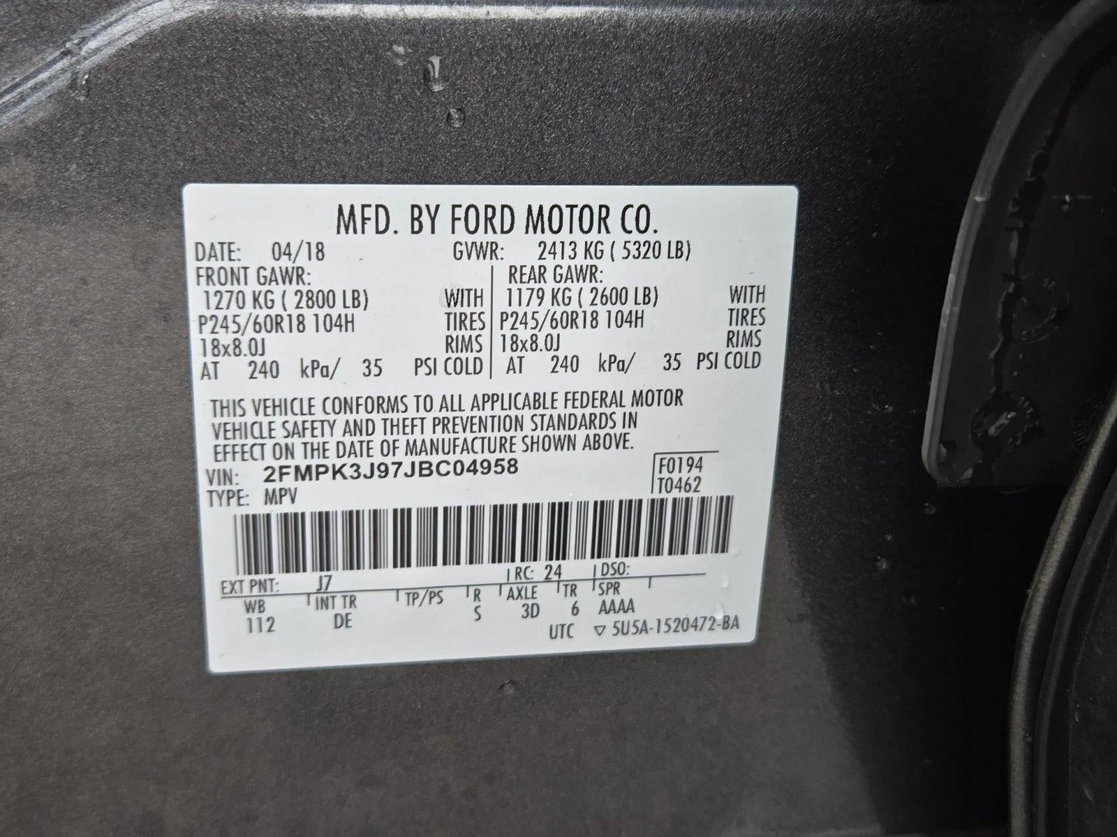 2018 Ford Edge SEL FWD