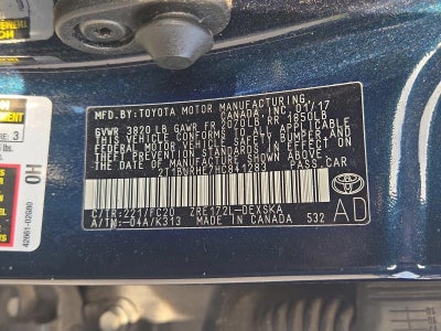 2017 Toyota Corolla SE CVT (Natl)