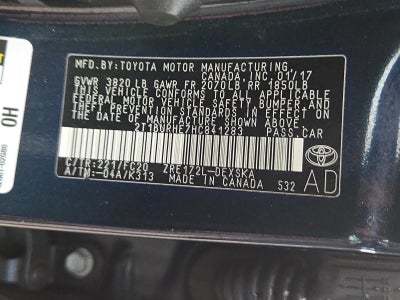 2017 Toyota Corolla SE CVT (Natl)