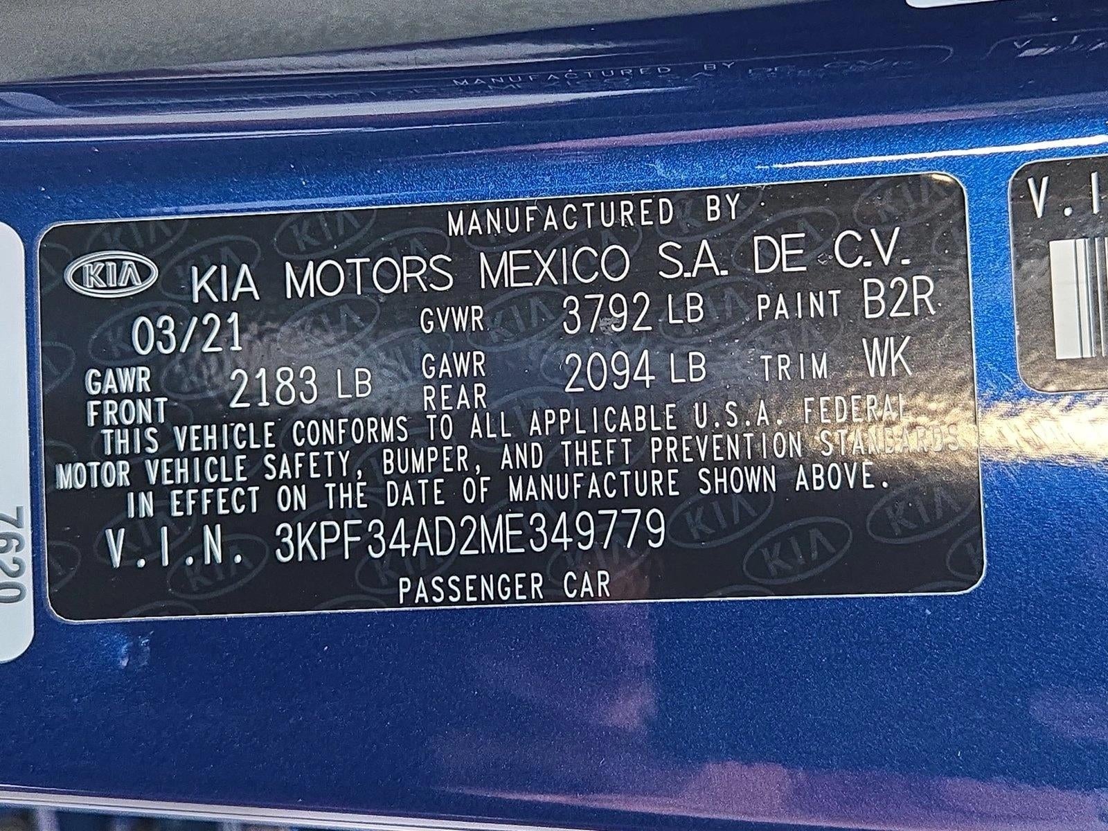 2021 Kia Forte GT-Line IVT