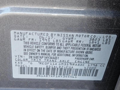 2017 Nissan Sentra SV CVT