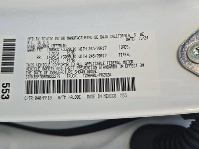 2024 Toyota Tacoma 2WD 2WD SR5 Double Cab 5' Bed AT (SE)