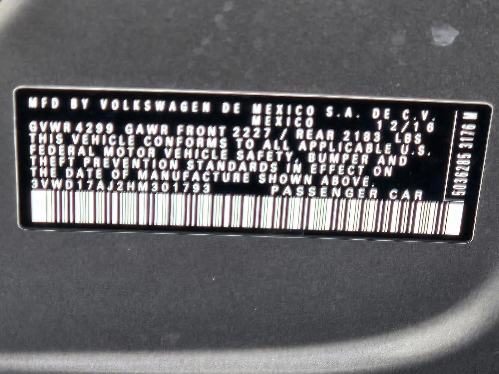 2017 Volkswagen Jetta 1.8T Sport Auto