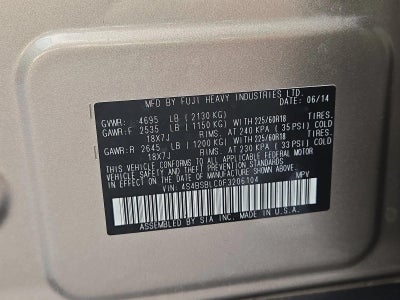 2015 Subaru Outback 2.5i Limited