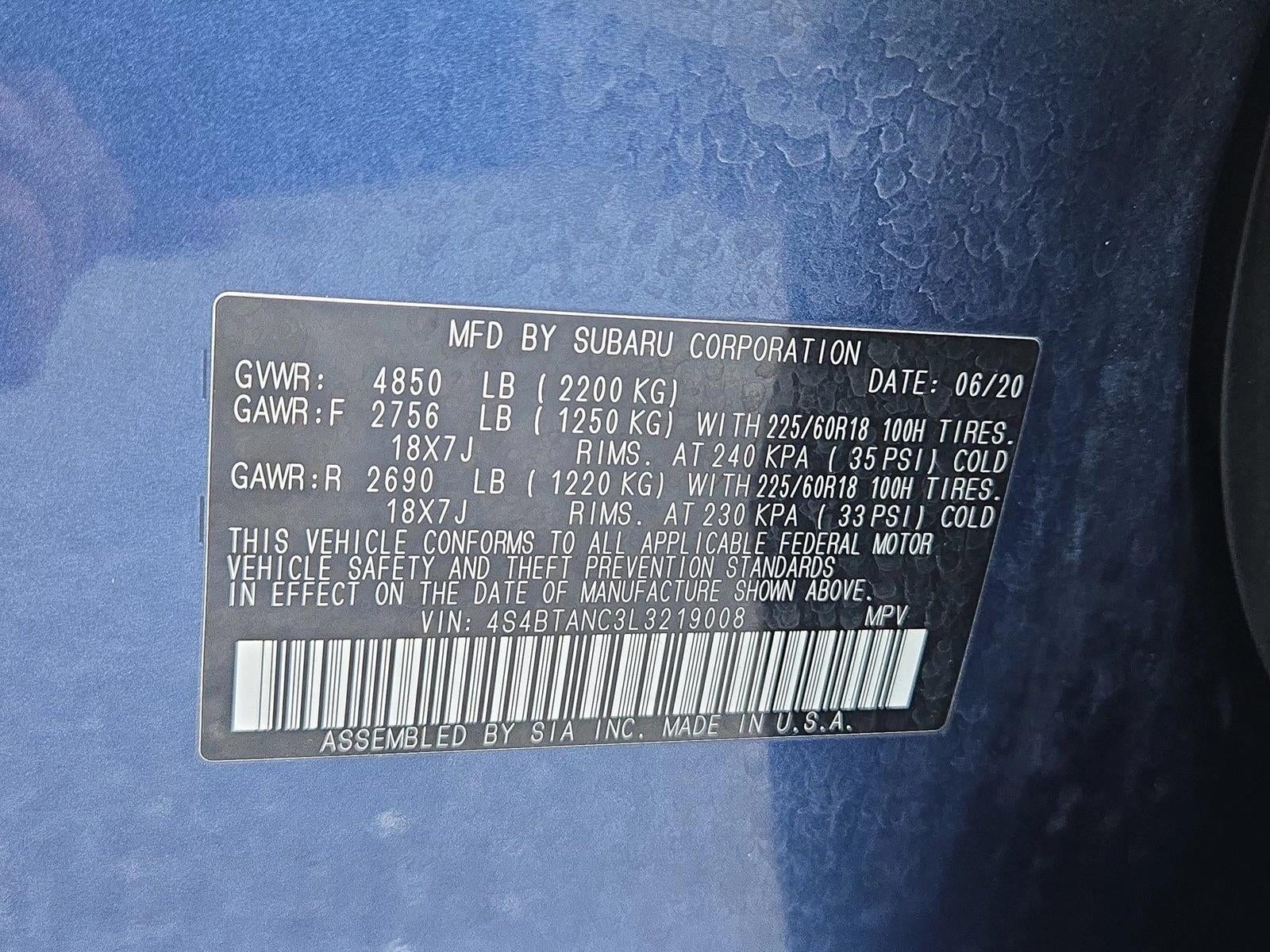 2020 Subaru Outback Limited CVT