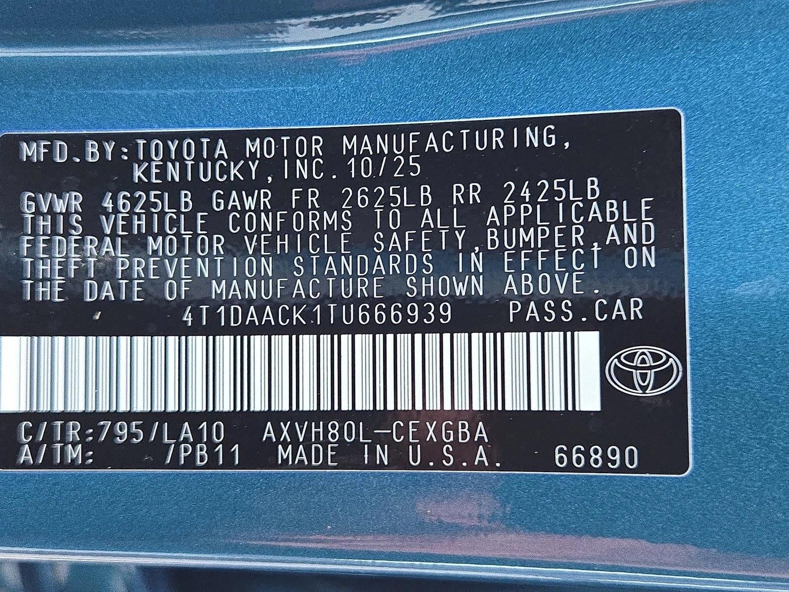 2026 Toyota Camry XLE (SE)