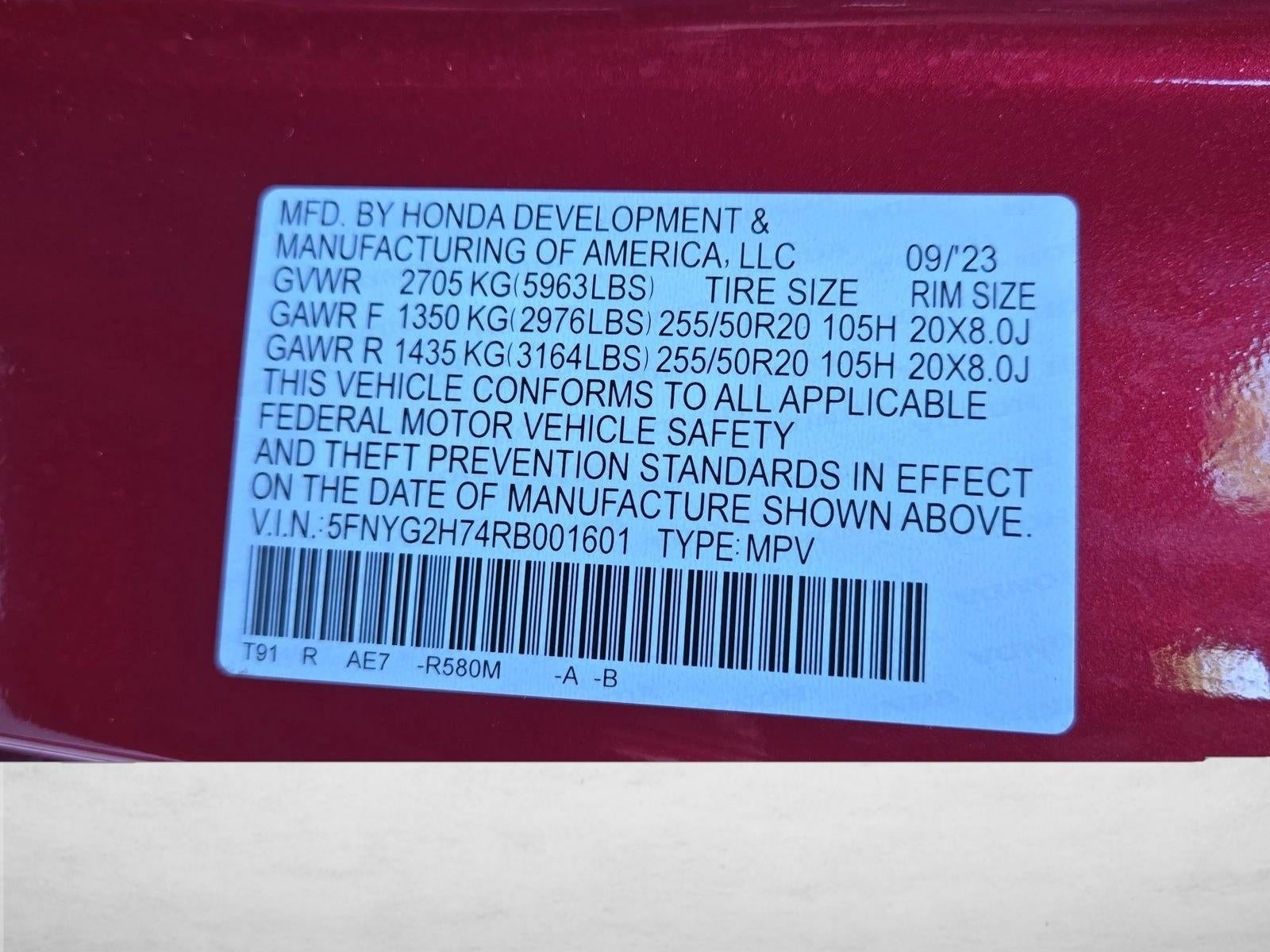 2024 Honda Pilot Touring 2WD