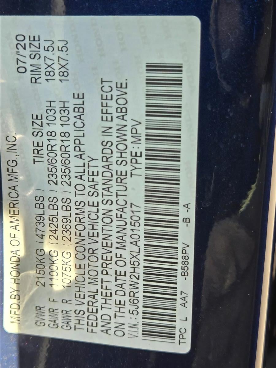 2020 Honda CR-V EX AWD