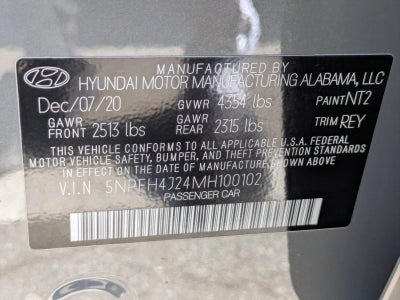 2021 Hyundai SONATA Limited 1.6T