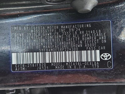 2024 Toyota Corolla LE CVT (Natl)