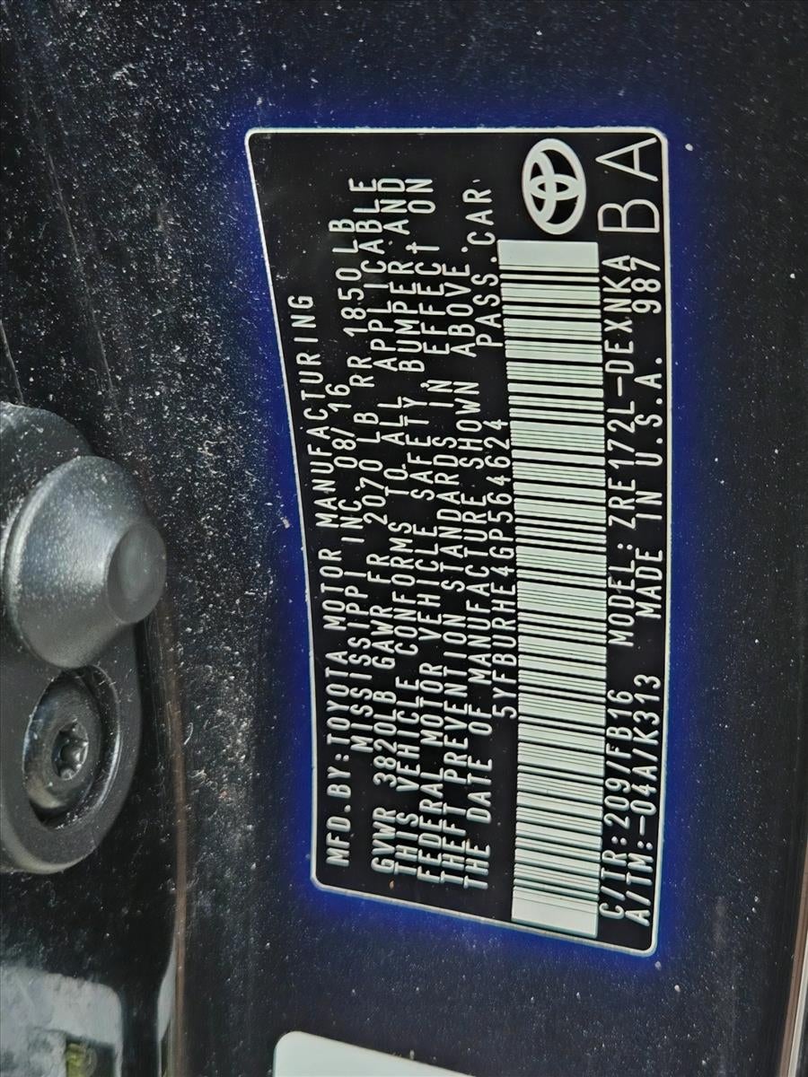 2016 Toyota Corolla 4dr Sdn CVT Auto LE (Natl)