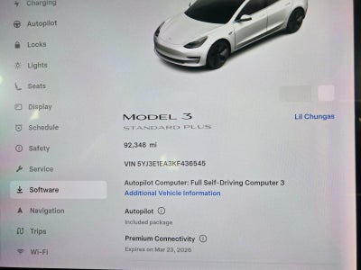 2019 Tesla Model 3 Standard Range Plus RWD