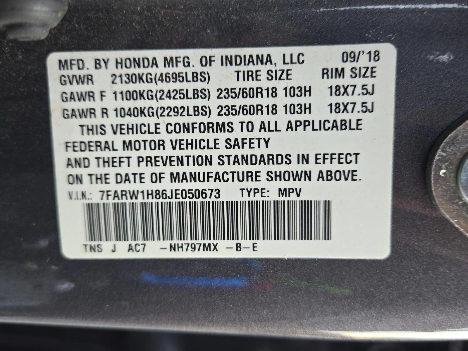 2018 Honda CR-V EX-L 2WD