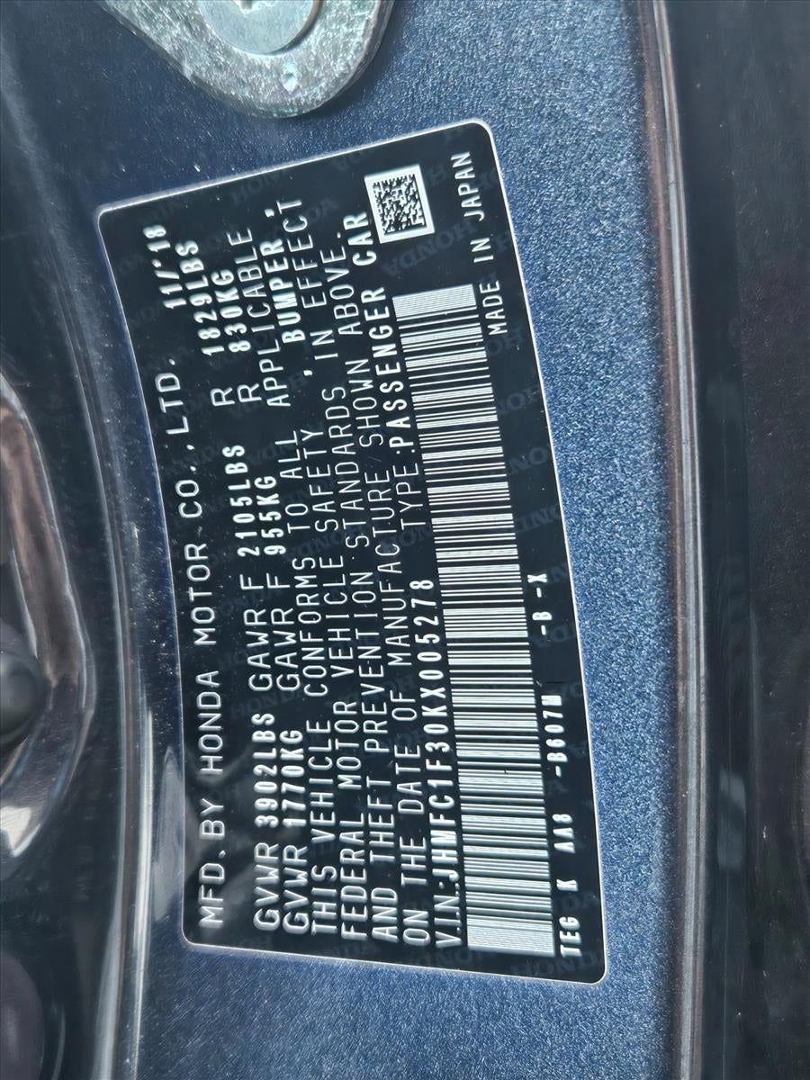 2019 Honda Civic Sedan EX CVT