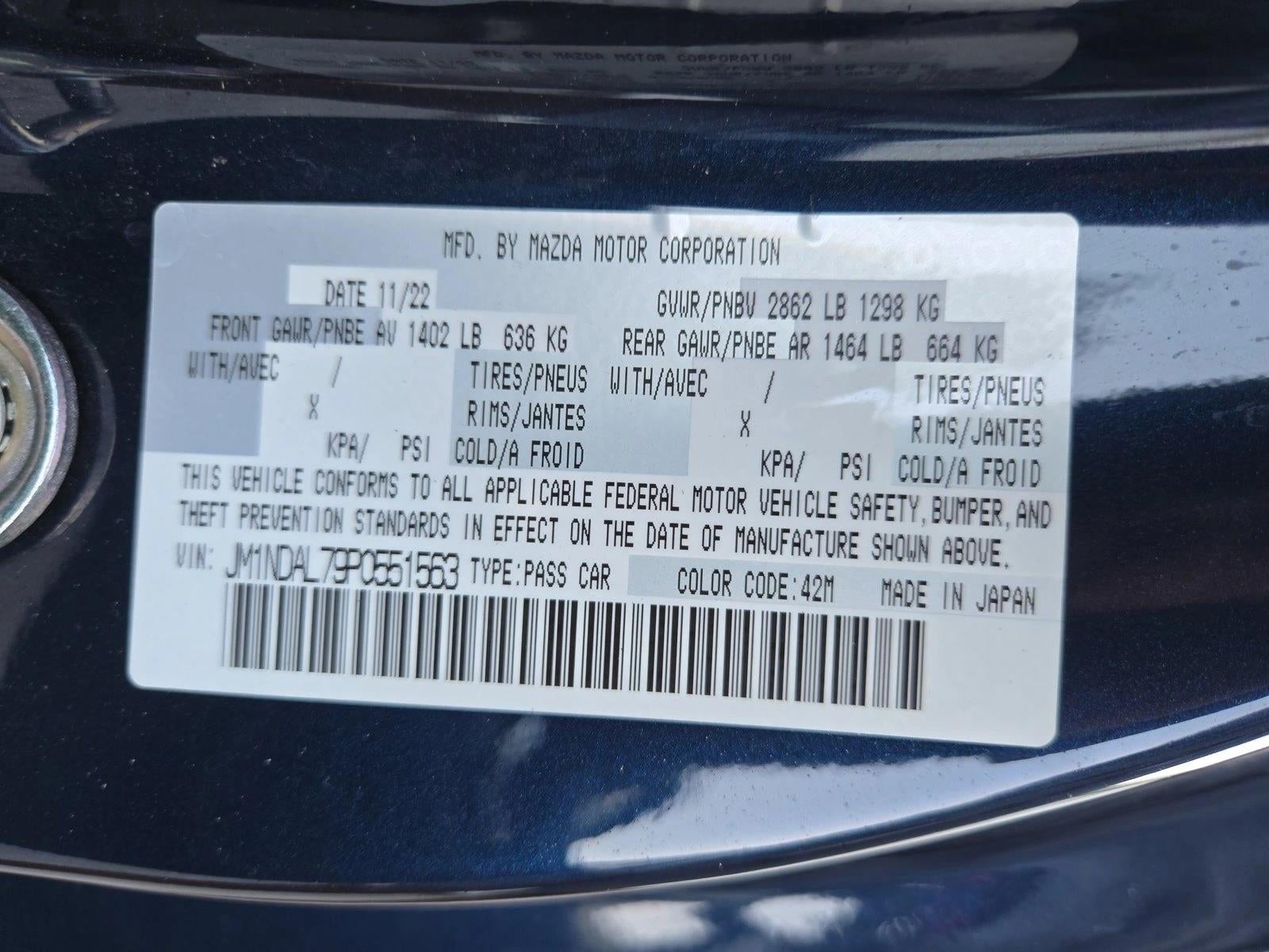 2023 Mazda Mazda MX-5 Miata RF Club Manual