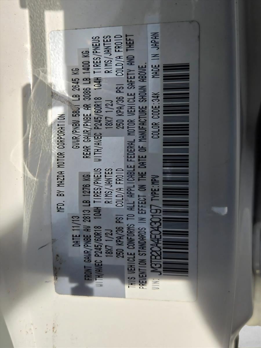 2014 Mazda Mazda CX-9 FWD 4dr Touring