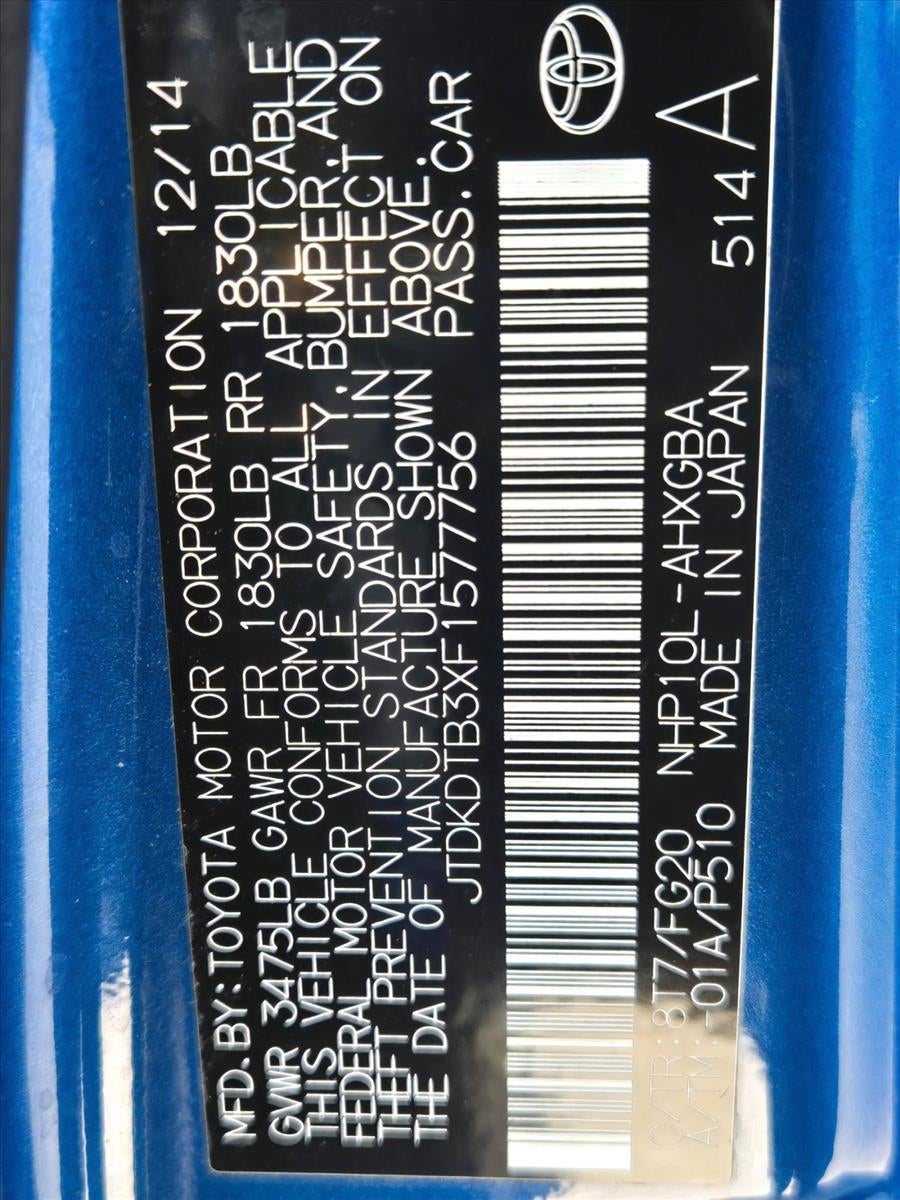 2015 Toyota Prius c 5dr HB Three (SE)