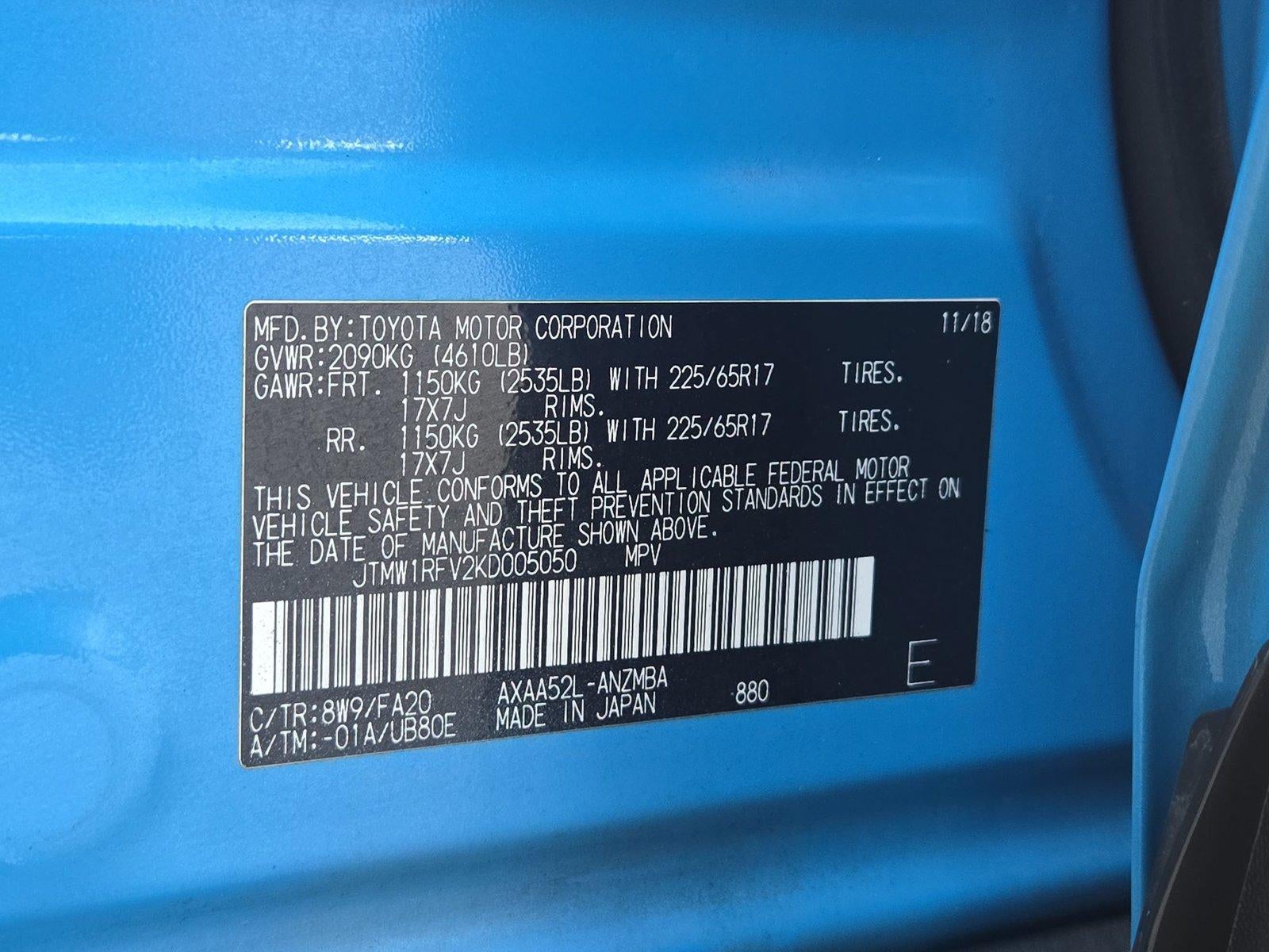 2019 Toyota RAV4 XLE FWD (GS)