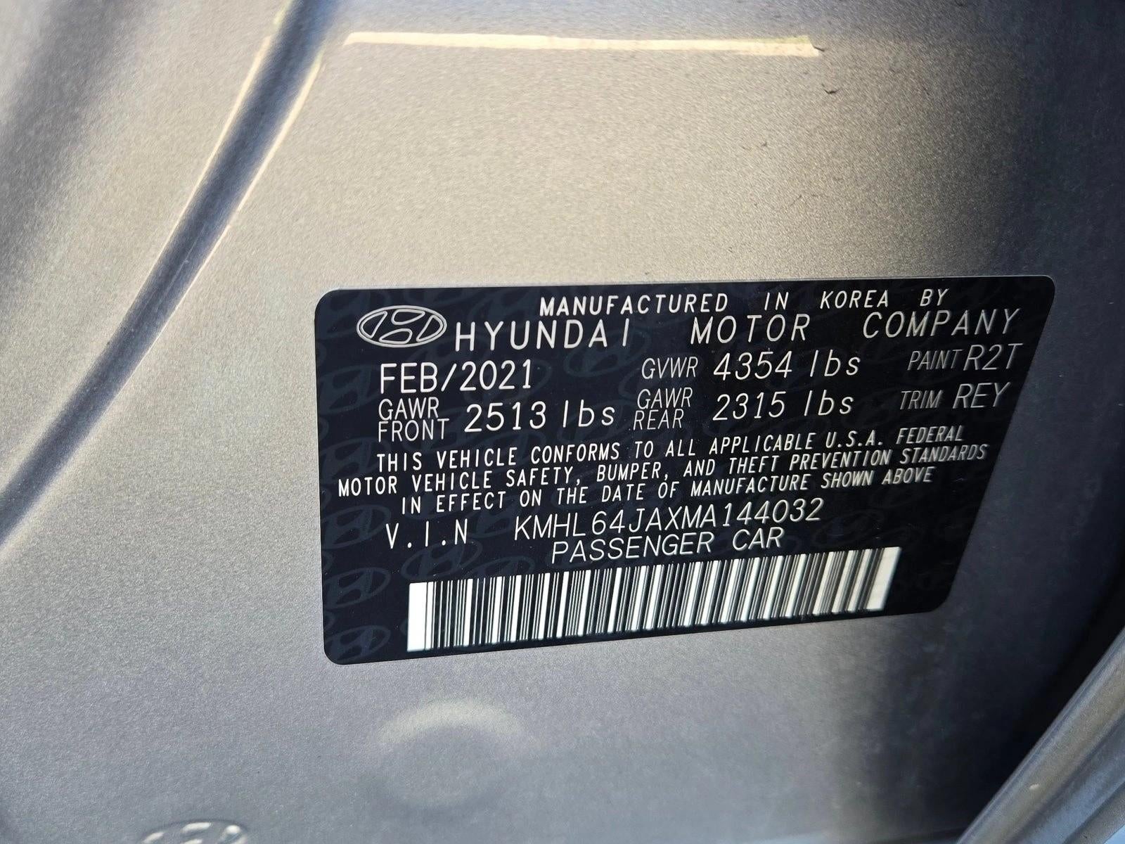 2021 Hyundai SONATA SEL 2.5L