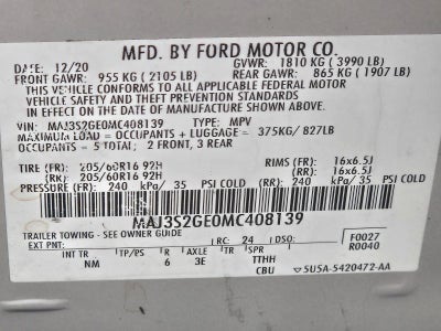 2021 Ford EcoSport SE FWD