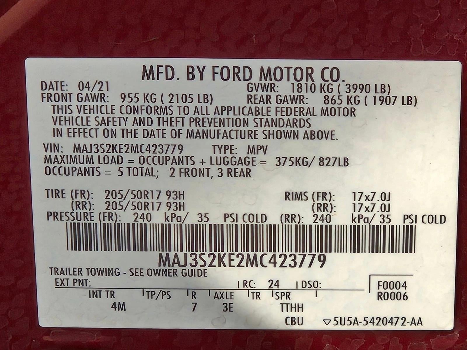 2021 Ford EcoSport Titanium FWD