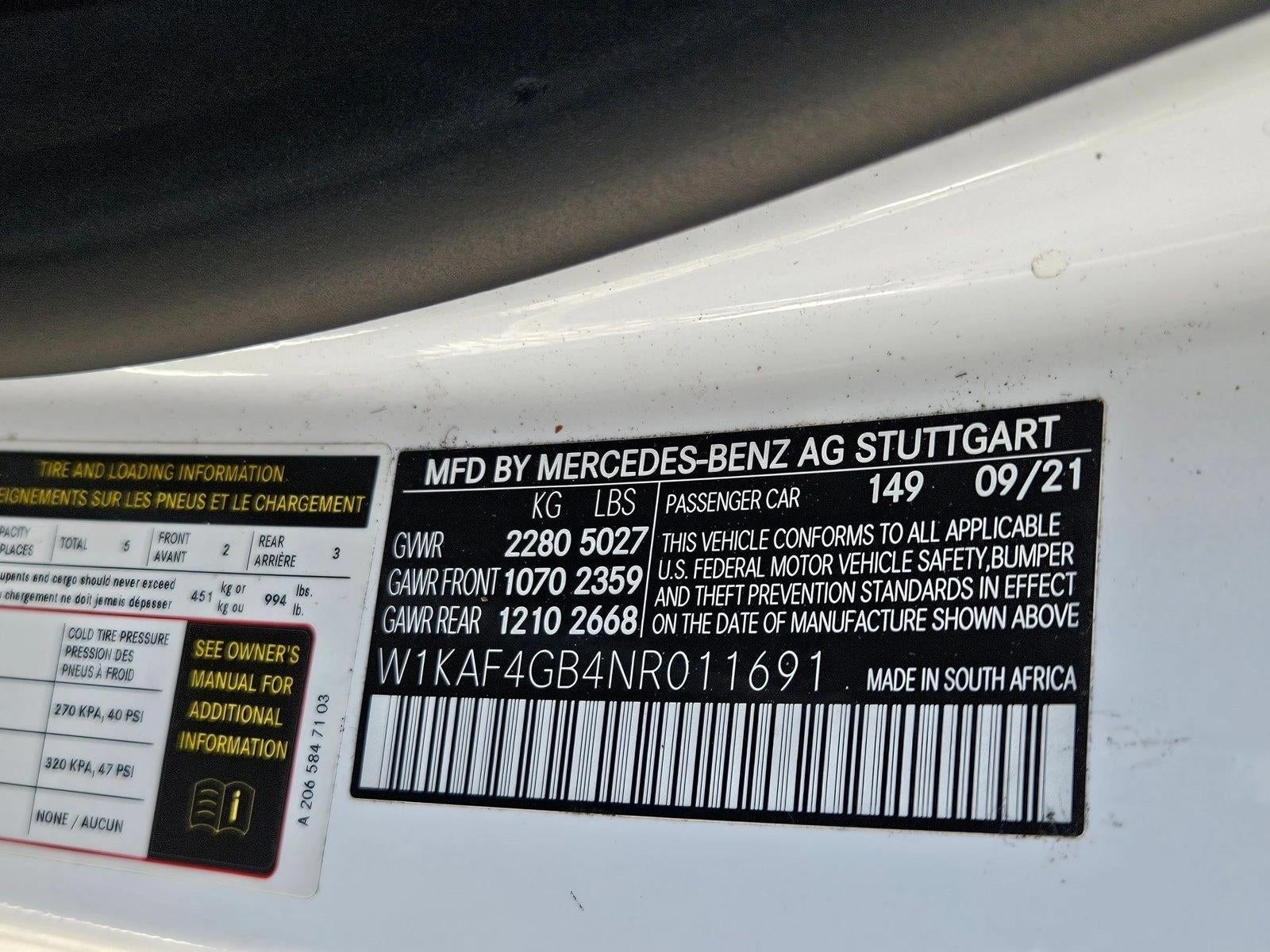 2022 Mercedes-Benz C-Class C 300 Sedan