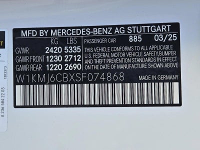2025 Mercedes-Benz CLE AMG® CLE 53 4MATIC®+ Coupe