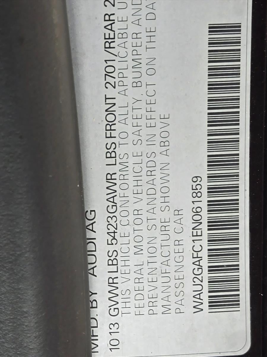 2014 Audi A7 4dr HB quattro 3.0 Prestige