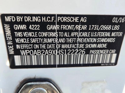 2017 Porsche 911 Carrera S Coupe